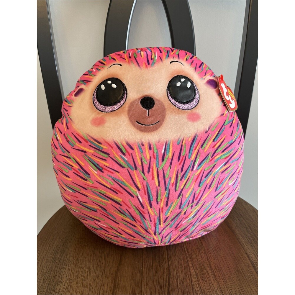 TY Squishy Beanies 14 In. Hildee The Hedgehog Plush (2022) Birthday March 29 NWT